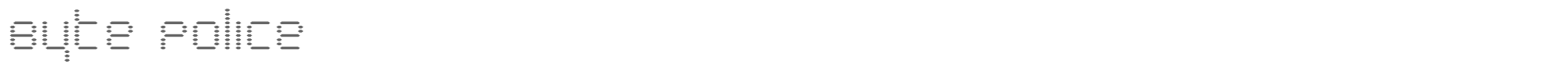 Byte Police BYTE.TTF font preview
