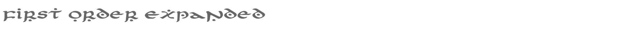 First Order firstv2e.ttf font preview