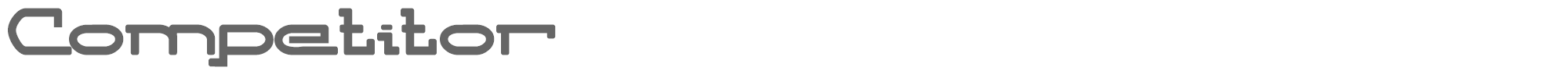 Competitor COMPETIT.TTF font preview