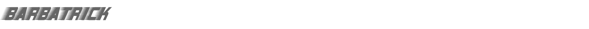 Barbatrick barbatrick.ttf font preview