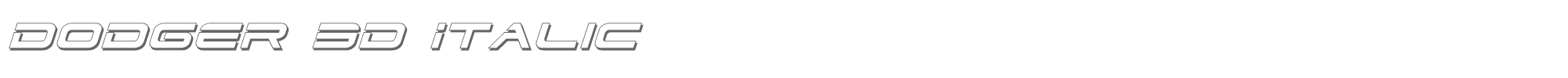 Dodger dodger33dital.ttf font preview