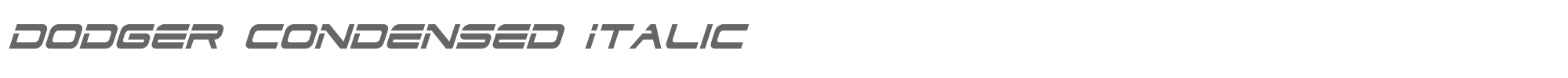 Dodger dodger3condital.ttf font preview