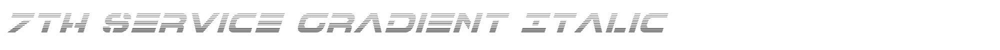 7th Service 7thservicegradital.ttf font preview