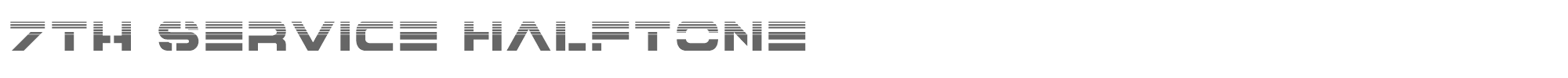 7th Service 7thservicehalf.ttf font preview
