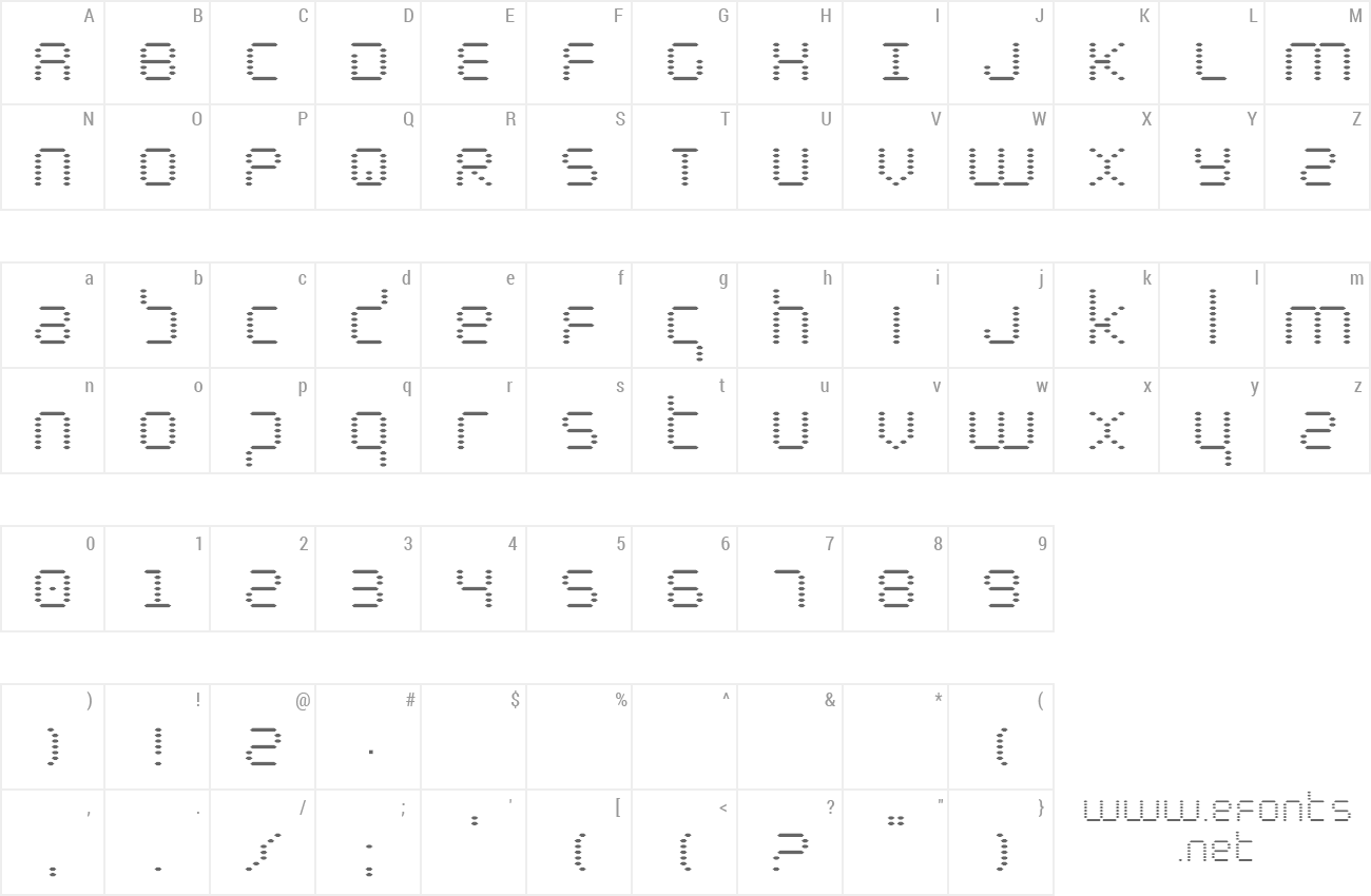 Font Byte Police preview