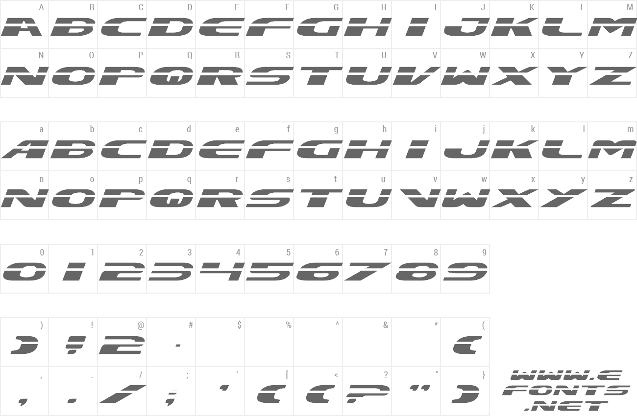 Font Excelerate preview