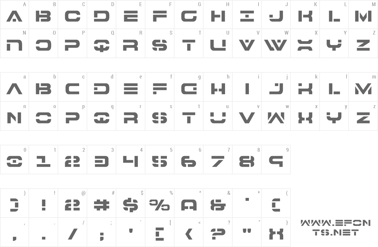 Font 7th Service preview
