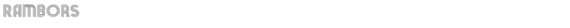 Rambors Rambors.ttf font preview