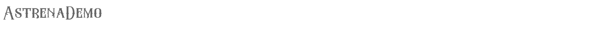 Astrena Astrena_Demo.ttf font preview