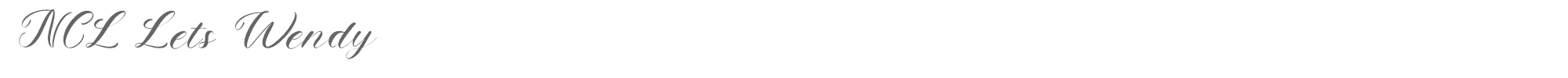 NCL Lets Wendy NCLLetsWendy-Regular.ttf font preview