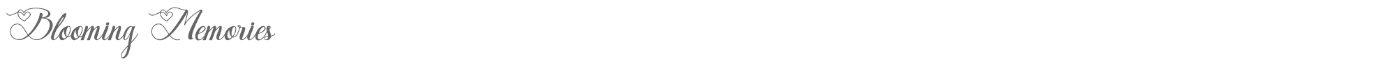 Blooming Memories BloomingMemories.otf font preview