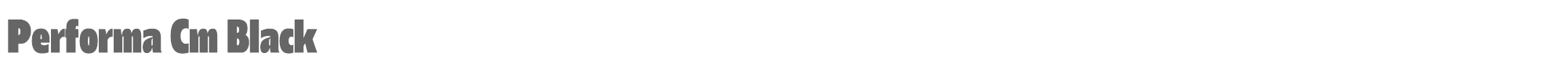 Performa Performa-Cm-Black.ttf font preview