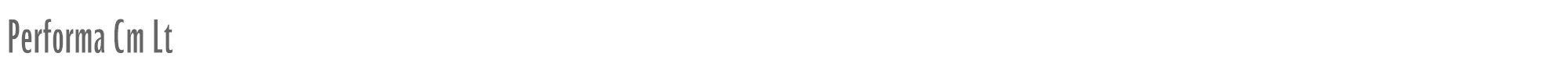 Performa Performa-Cm-Lt.ttf font preview