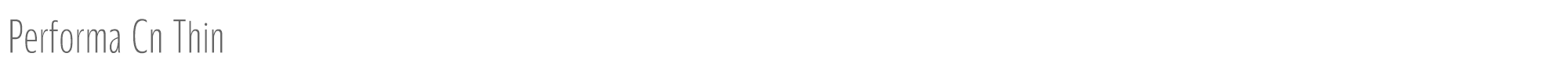 Performa Performa-Cn-Thin.ttf font preview