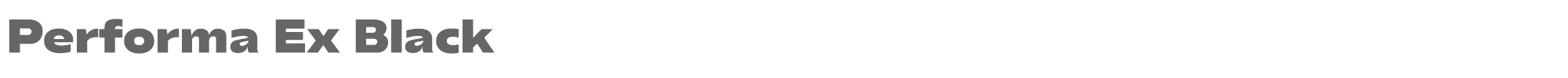 Performa Performa-Ex-Black.ttf font preview