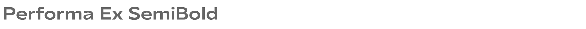 Performa Performa-Ex-SemiBold.ttf font preview