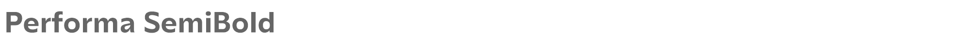 Performa Performa-SemiBold.ttf font preview